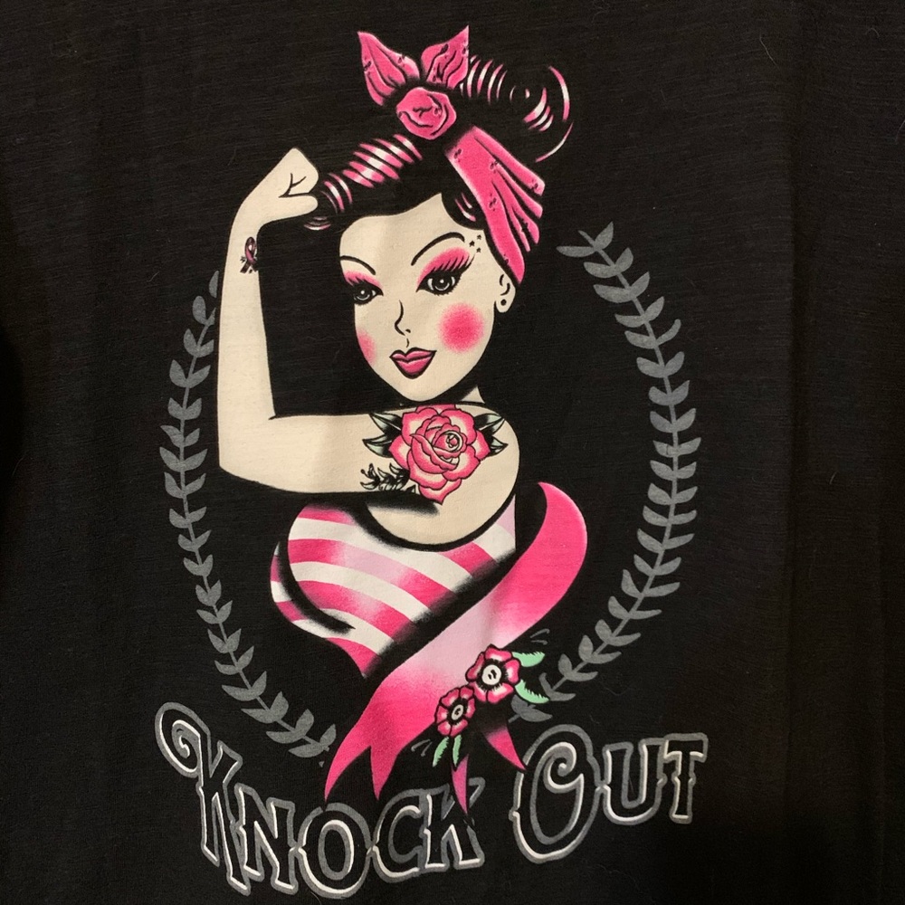 Torrid Knock Out Breast Cancer Shirt Pinup